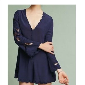 Anthropologie Genevieve Romper